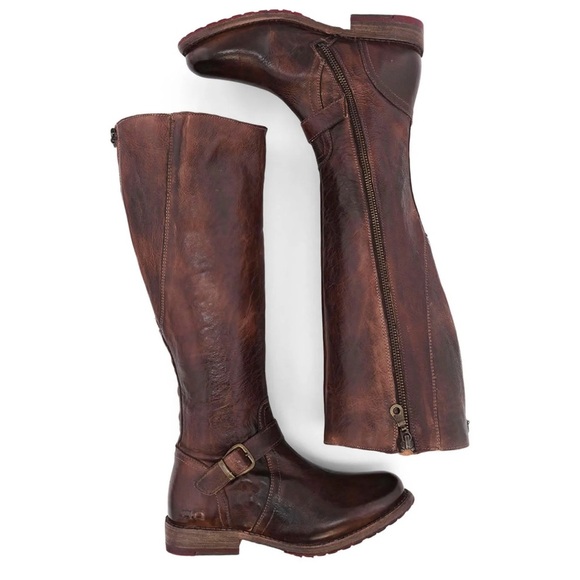 Bed Stu Brown Leather Knee-High Boots